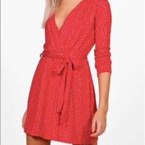 Star Wrap Shift Dress